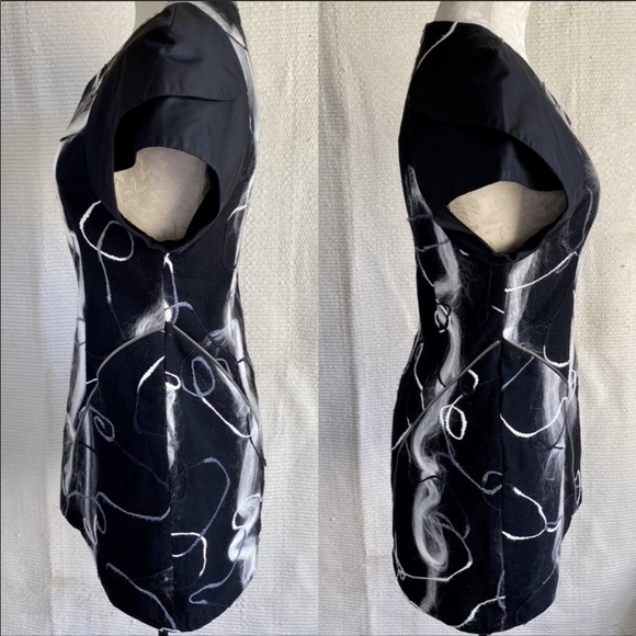 Anthropologie S Textured Swirl Art Punk Mini Dress - Picture 2 of 8